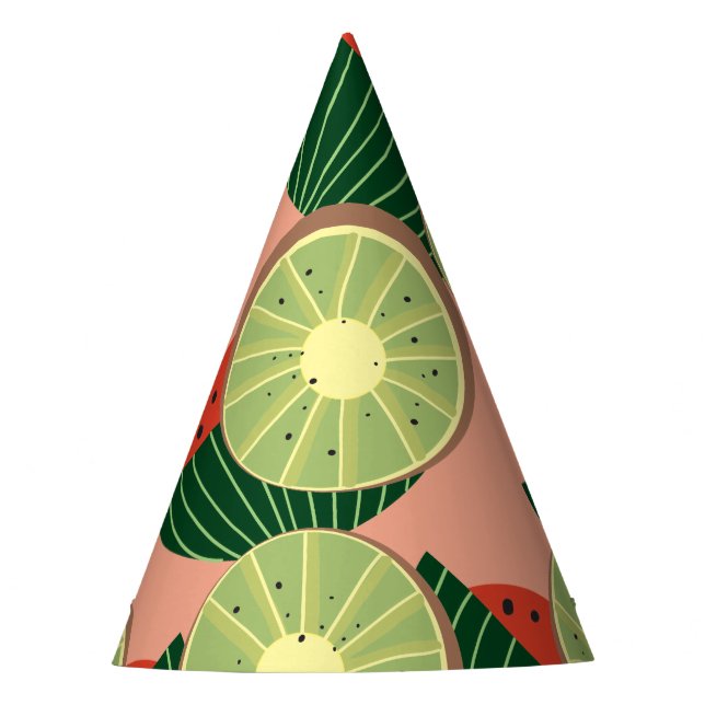 Gorro De Fiesta sandías y kiwis (Anverso)