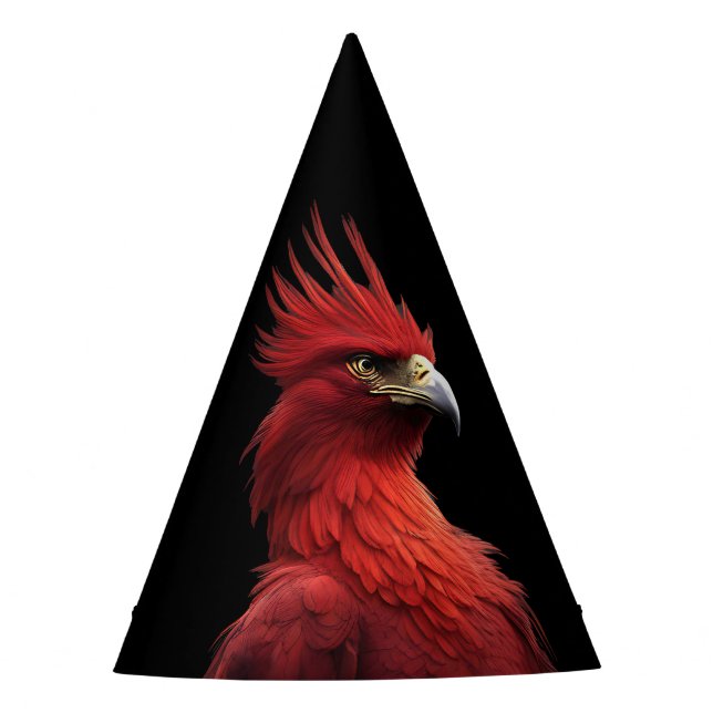 Gorro De Fiesta Scarlet Phoenix Sits Orgulloso (Anverso)