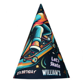 Gorro De Fiesta Scooter Jump Zone Skateboarding 13 cumpleaños