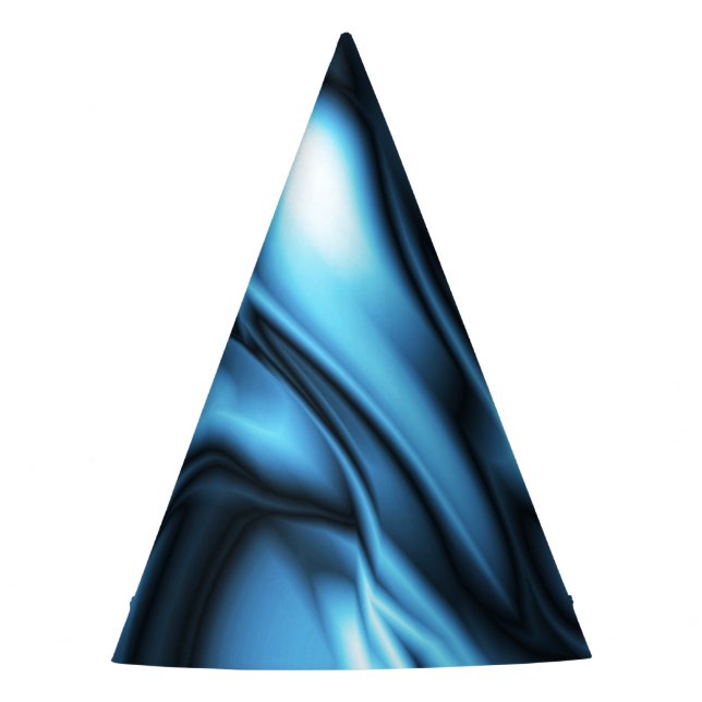 Gorro De Fiesta Seda Azul (Anverso)