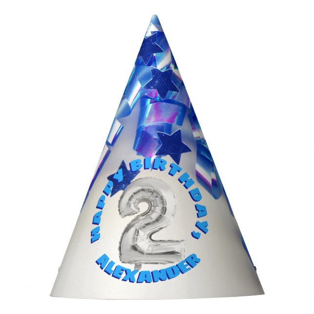 Gorro De Fiesta Segundo Nacimiento Niños Fiesta De Dos Años (Anverso)