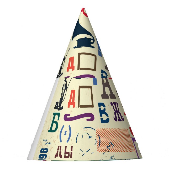 Gorro De Fiesta Sello de época: Decoración del documento (Anverso)