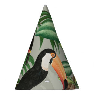 Gorro De Fiesta Selva tropical acuática y aves turcas