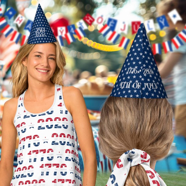 Gorro De Fiesta Semiquincentennial Star Spangled Silver Navy Blue  (Subido por el creador)