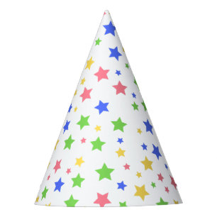Gorro De Fiesta Sencillo y colorido Estrella de colores