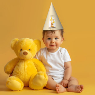 Gorro De Fiesta Sexo de nacimiento del primer cumpleaños: oso amar