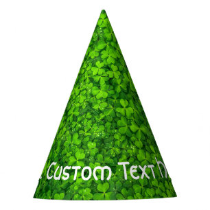 Gorro De Fiesta Shamrock Clover deja el cumpleaños de San Patricio