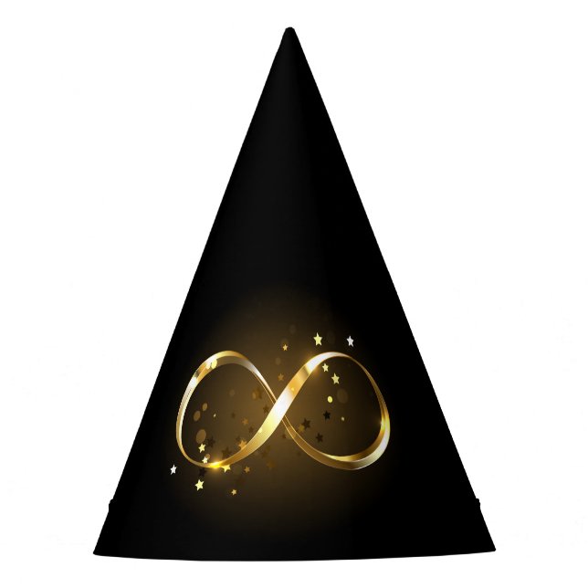 Gorro De Fiesta Símbolo de infinito dorado (Anverso)