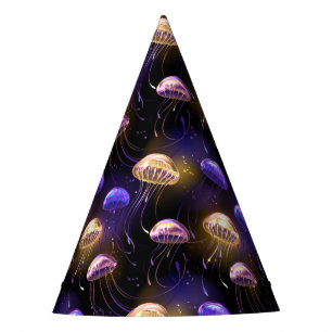 Gorro De Fiesta Sin soldadura con medusas brillantes