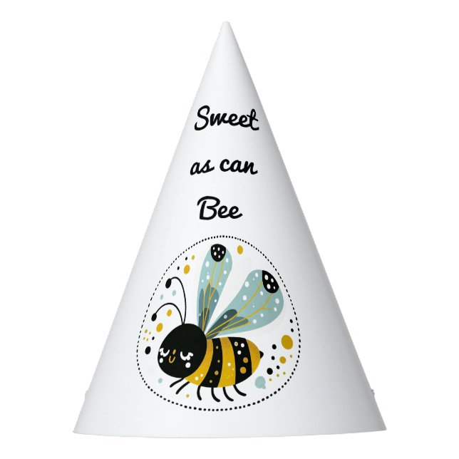 Gorro De Fiesta Sleepy Whimsical Bee (Anverso)