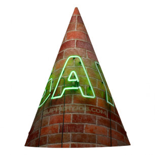 Gorro De Fiesta SlipperyJoe iluminó el letrero de neón gay brillan
