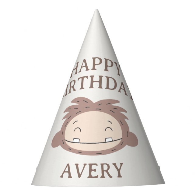 Gorro De Fiesta Slumberkins Bigfoot Birthday (Anverso)