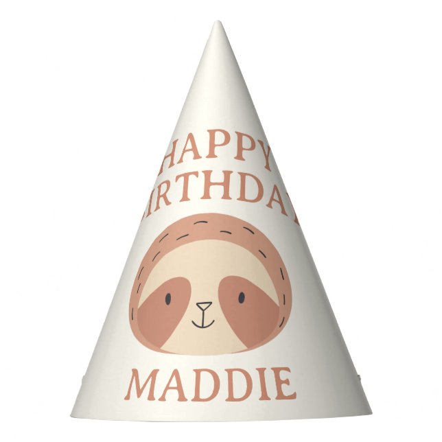 Gorro De Fiesta Slumberkins Sloth Birthday (Anverso)