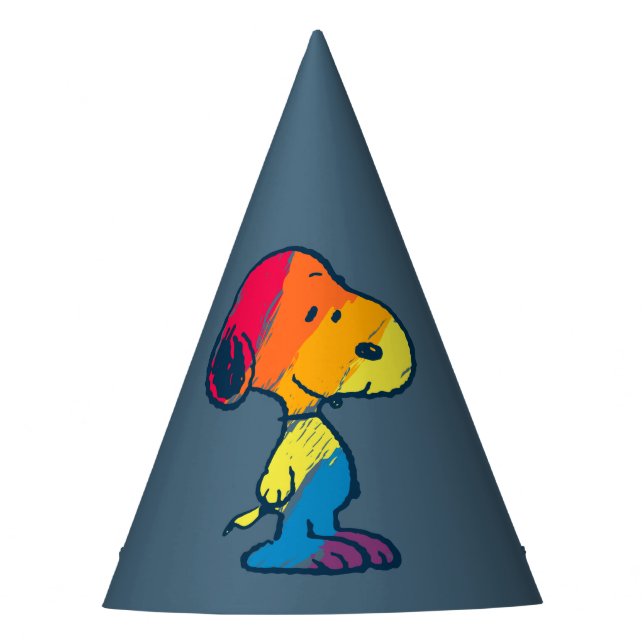 Gorro De Fiesta Snoopia arcoiris (Anverso)