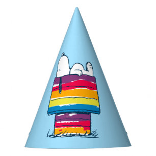 Gorro De Fiesta Snoopy Casa de perros arco iris