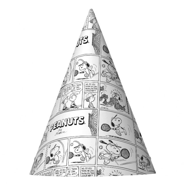 Gorro De Fiesta Snoopy Juega Al Tenis (Anverso)