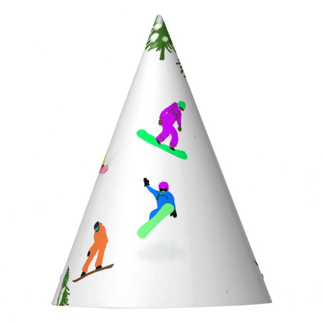 Gorro De Fiesta Snowboarders Snowboard (Anverso)