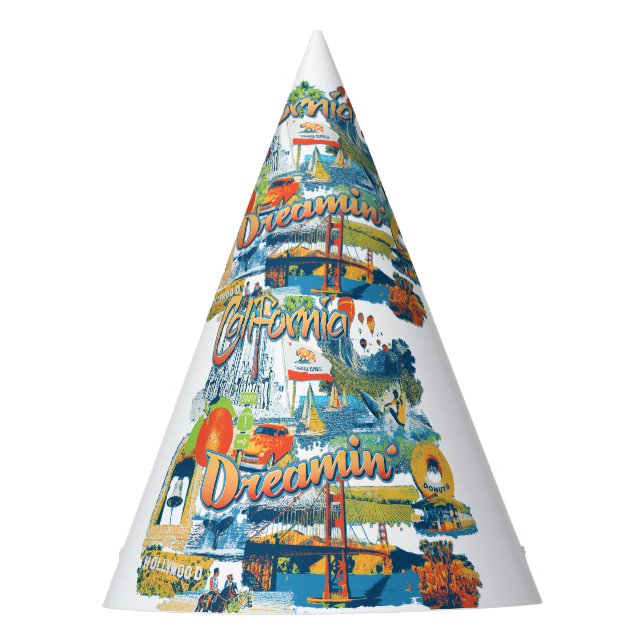 Gorro De Fiesta Soñando California (Anverso)