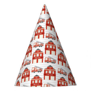 Gorro De Fiesta Sonar el cumpleaños del camión de bomberos de alar