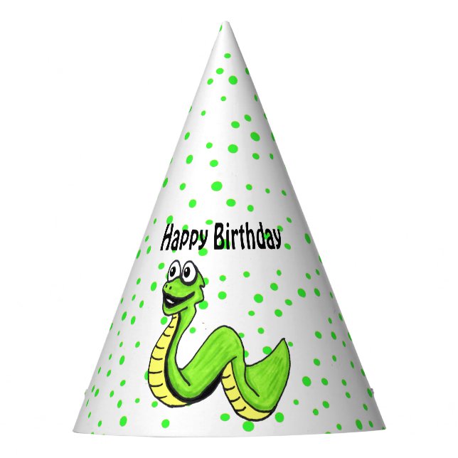 Gorro De Fiesta Sonriente Personalizado Amarillo Verde Brillante N (Anverso)