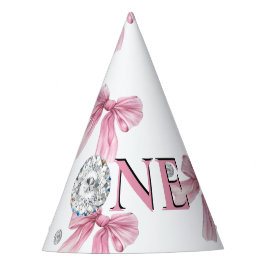 Gorro De Fiesta Sparkle Pink Coquette Bow 1