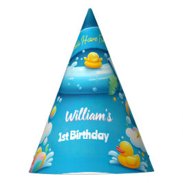 Gorro De Fiesta Splash Bubbles verano espuma de pato primer cumple