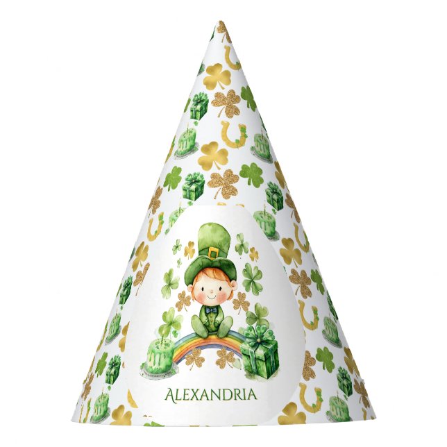 Gorro De Fiesta St Patricks Lucky One First Birday (Anverso)