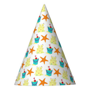 Gorro De Fiesta Starfish Sandcastle Beach Pail Summer Vacation Fun