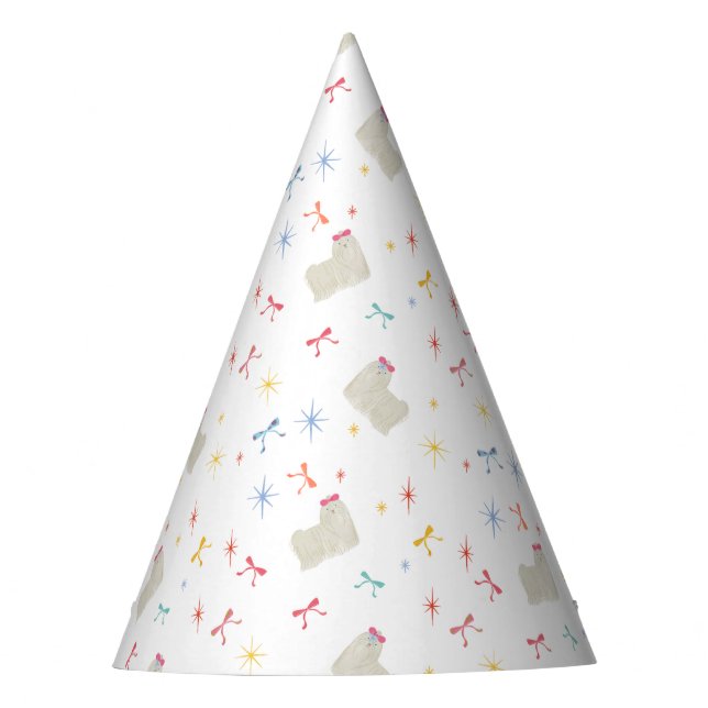 Gorro De Fiesta Starry Sparkle Cute Puppy (Anverso)