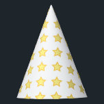 Gorro De Fiesta Stars Yellow simple Birthday Magic fiesta<br><div class="desc">Celebra tu día especial con este diseño mágico y capricornio. Perfecto para un fiesta de primer cumpleaños, esta encantadora invitación rosa presenta un encantador tema de unicornio y arcoíris, creando un ambiente de ensueño y alegría. Ya sea que planees un fiesta de arco iris de unicornio o una celebración mágica...</div>