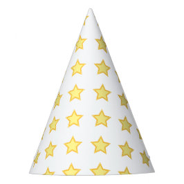 Gorro De Fiesta Stars Yellow simple Birthday Magic fiesta