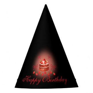 Gorro De Fiesta Strawberry Birthday Paper Cups