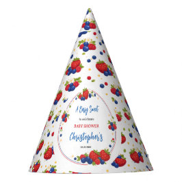 Gorro De Fiesta Strawberry Blueberry Berry Sweet Baby Shower