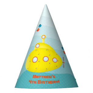 Gorro De Fiesta Submarino Amarillo Mar Profundo