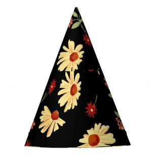 Gorro De Fiesta Sunflowers de otoño: Armonía Red-Naranja.
