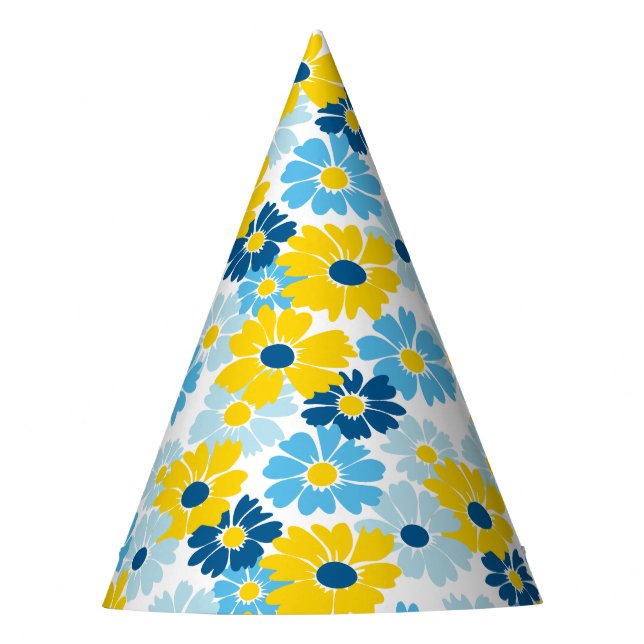 Gorro De Fiesta Sunshine Blue Sky Blooming Daisy (Anverso)