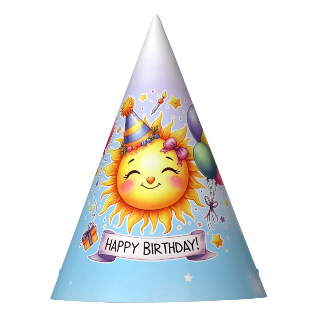 Gorro De Fiesta Sunshine Happy Birday (Anverso)