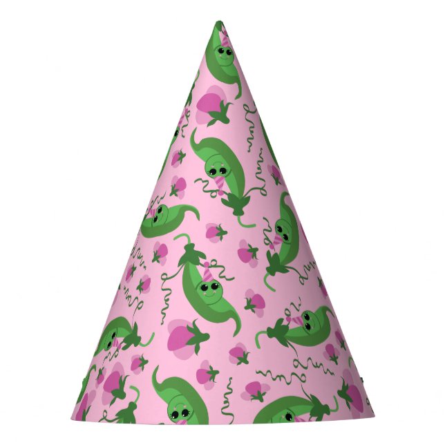 Gorro De Fiesta Sweet Pea Cute Kids Birday Fiesta (Anverso)