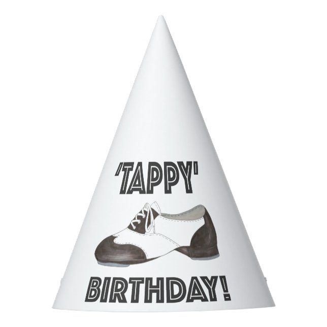 Gorro De Fiesta Tappy Happy Birday Tap Dance Tapdance Shoe (Anverso)