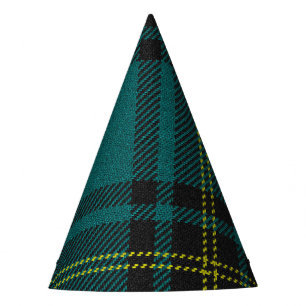 Gorro De Fiesta Tartán azulverde