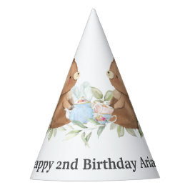 Gorro De Fiesta Teddy Bears Tea Fiesta Birthday Cone 