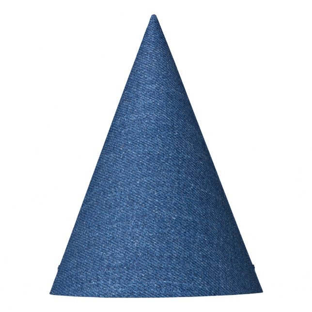 Gorro De Fiesta Tejido textil original azul moda jean denim (Anverso)