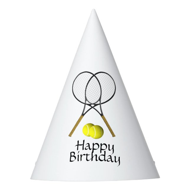 Gorro De Fiesta Tenis de cumpleaños (Anverso)