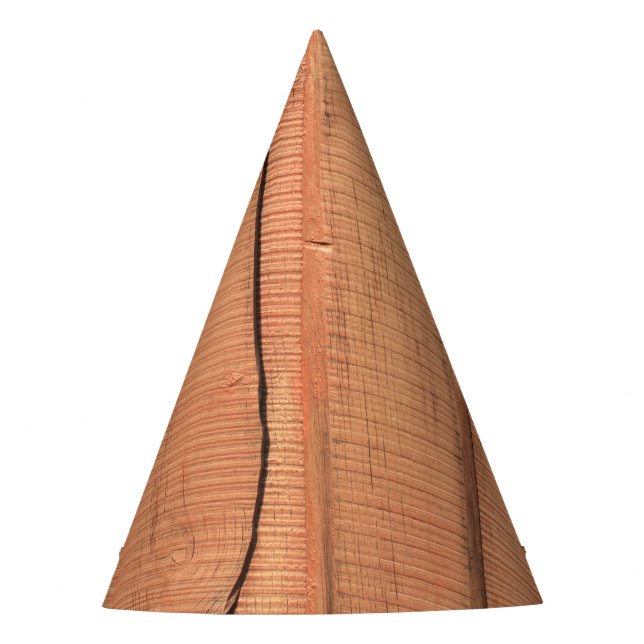 Gorro De Fiesta Textura de madera (Anverso)