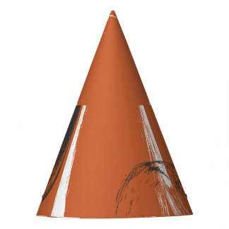 Gorro De Fiesta Textura del pincel: fondo Naranja sin soldadura