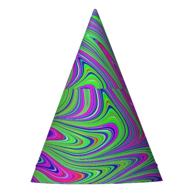 Gorro De Fiesta texturas psicodélicas (Anverso)