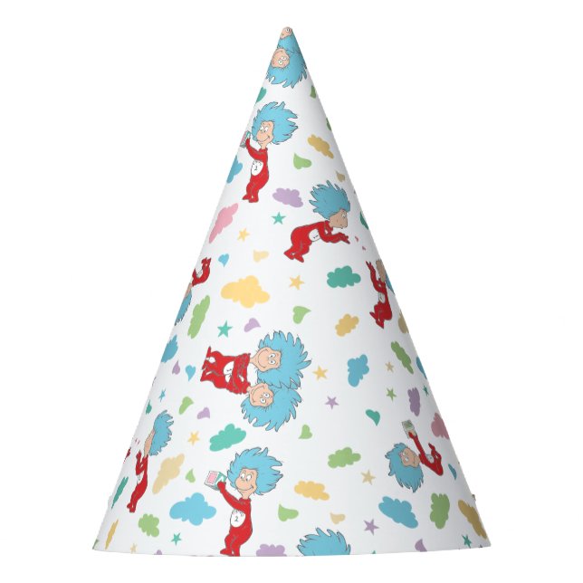 Gorro De Fiesta Thing One Thing Two Sweet Things Pattern (Anverso)