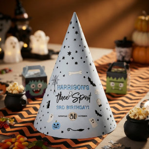 Gorro De Fiesta Three Spirit! Cumpleaños de Halloween de niños de