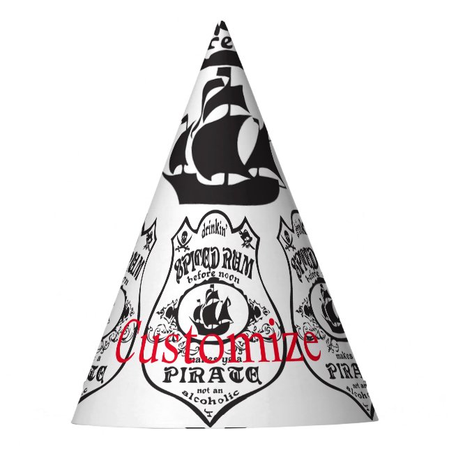 Gorro De Fiesta Thunder_Cove, bebida pirata de ron picada (Anverso)