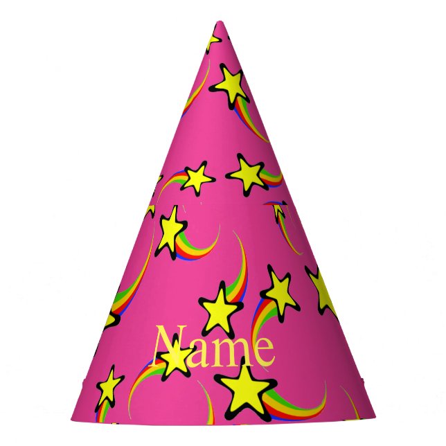 Gorro De Fiesta Thunder_Cove: Estrellas de tiro con arco iris (Anverso)